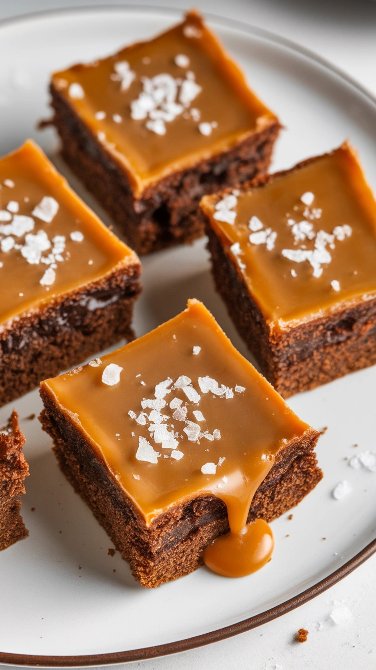 Salted Caramel Brownie Bites