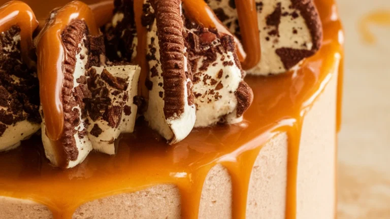 Salted Caramel No-Bake Cheesecake - Featured