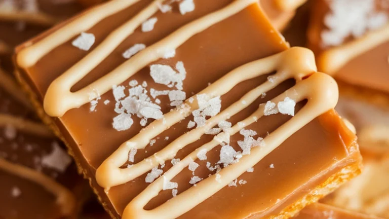 Salted Caramel Pretzel Bars - Featured