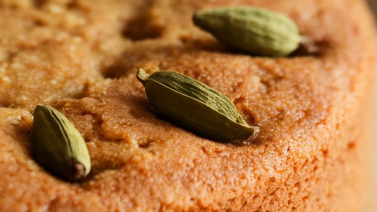 Semolina Cardamom Cake - Featured