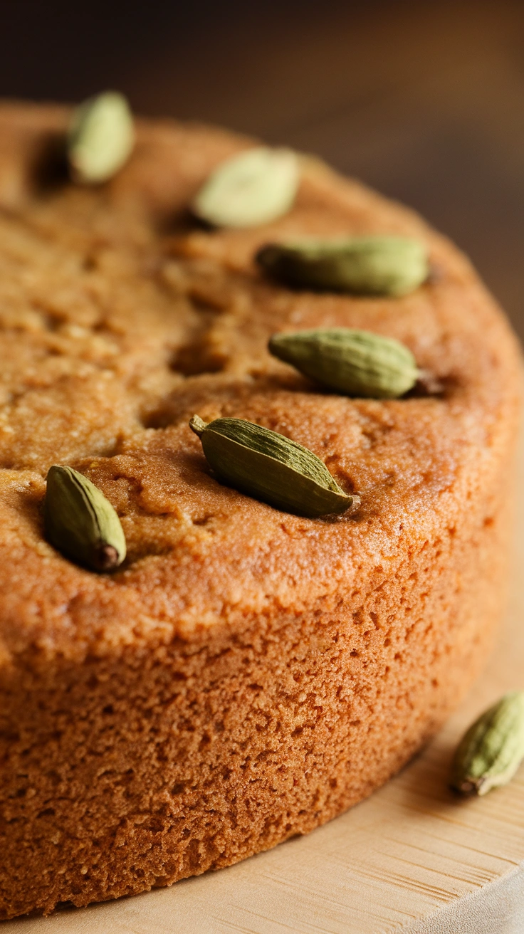 Semolina Cardamom Cake