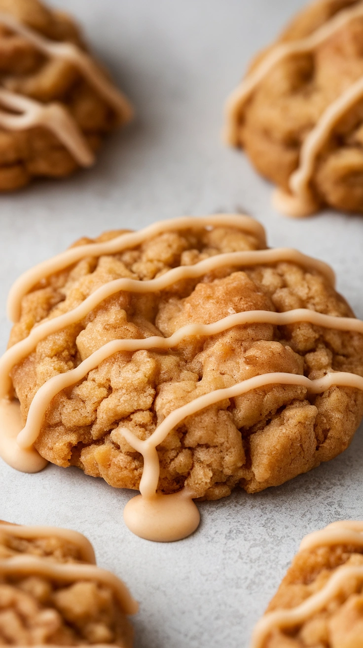 Soft Apple Cookies with Maple Icing