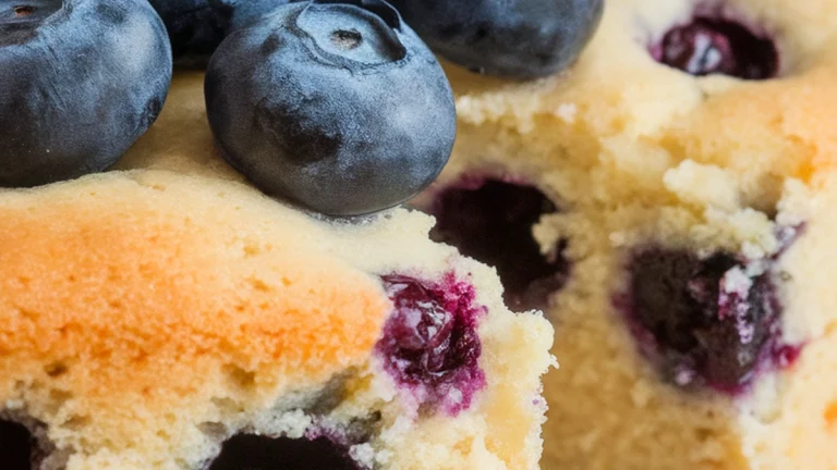 Soft Buttermilk Blueberry Cake - Featured