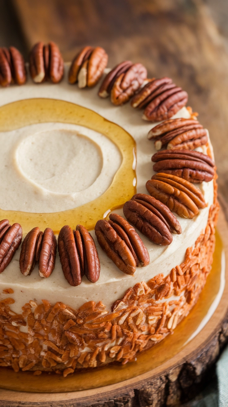 Spiced Carrot and Pecan Cake