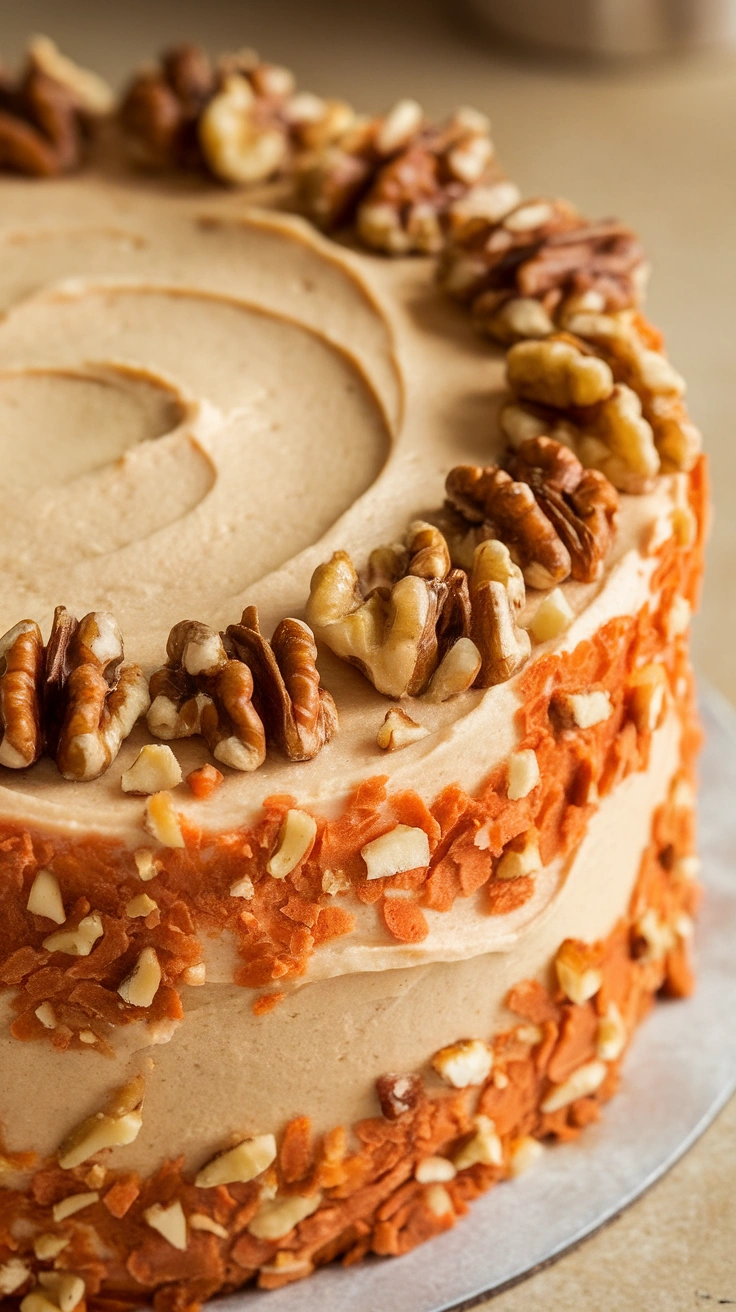 Spiced Carrot and Walnut Cake