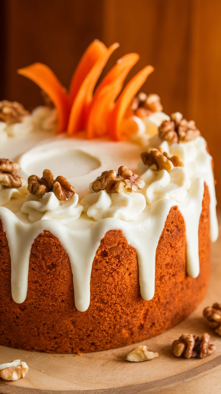 Spiced Carrot Cake with Cream Cheese Frosting