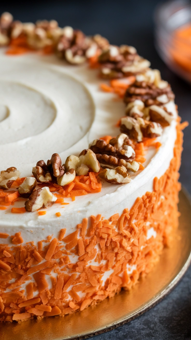 Spiced Carrot Cake with Cream Cheese Frosting