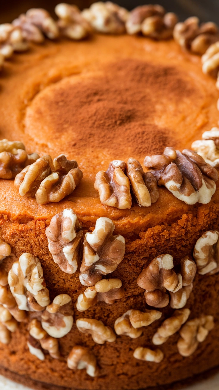 Spiced Carrot Cake with Walnuts