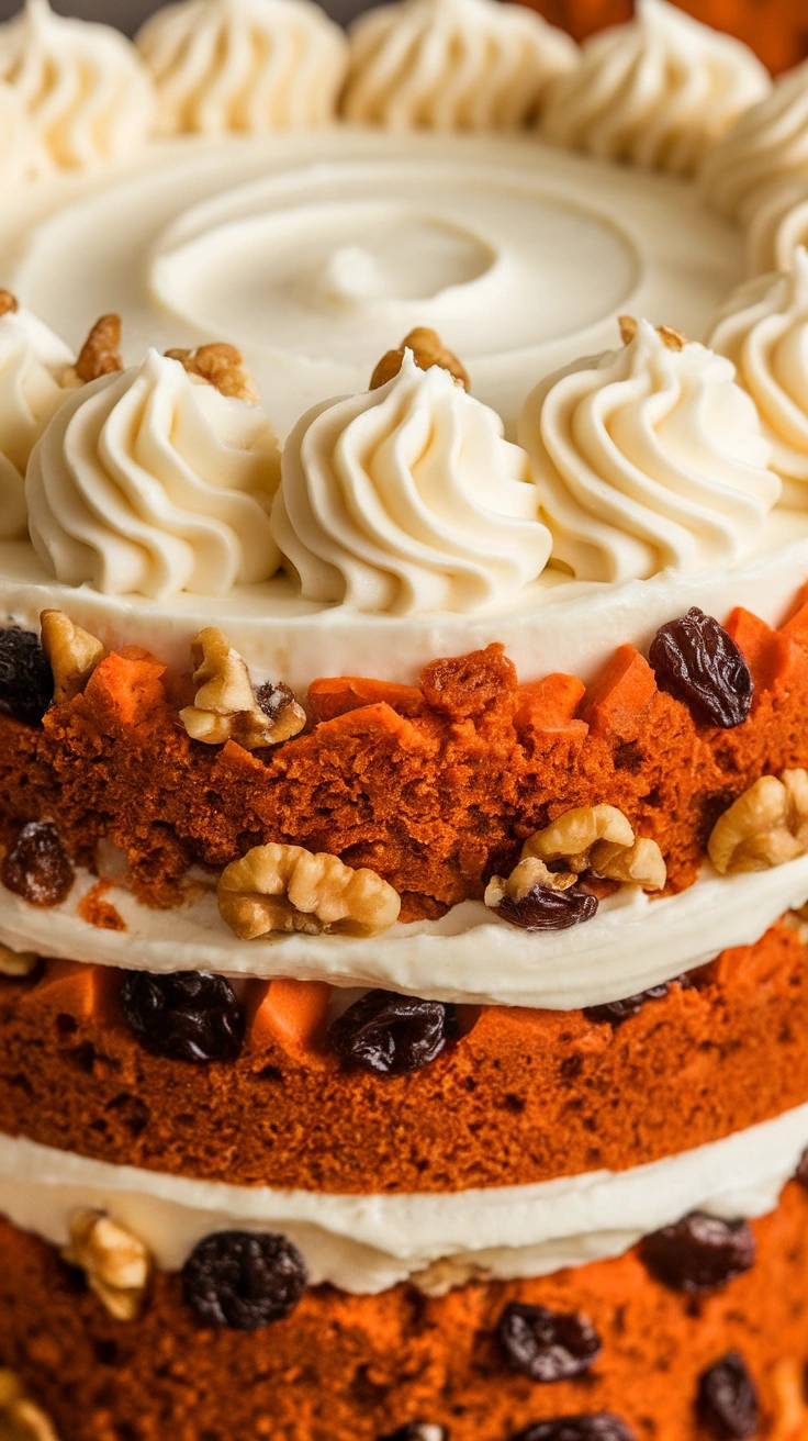 Spiced Carrot Layer Cake with Cream Cheese Frosting