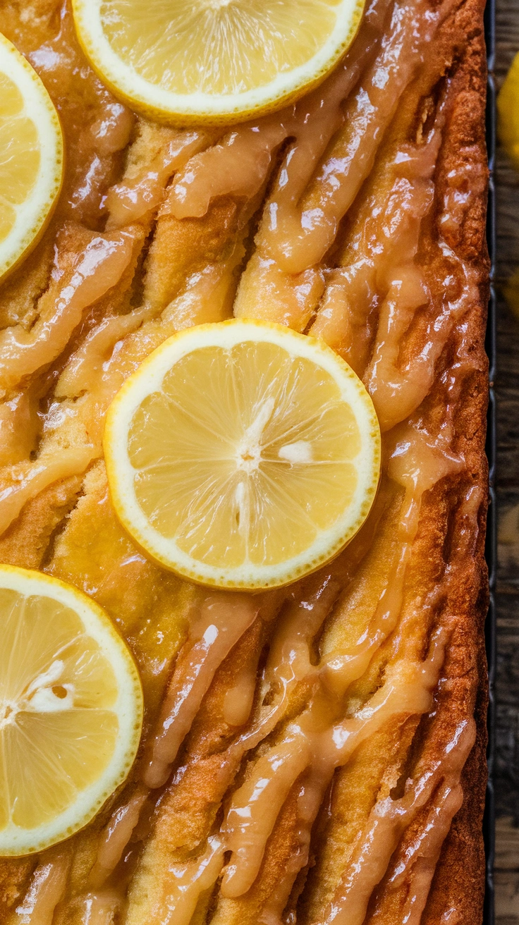 Sticky Lemon Drizzle Traybake