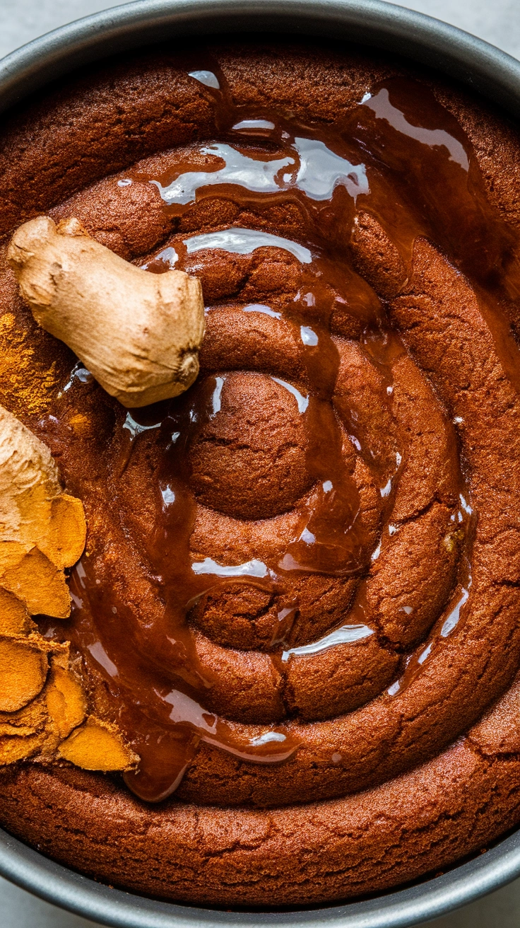 Sticky Molasses Gingerbread Cake
