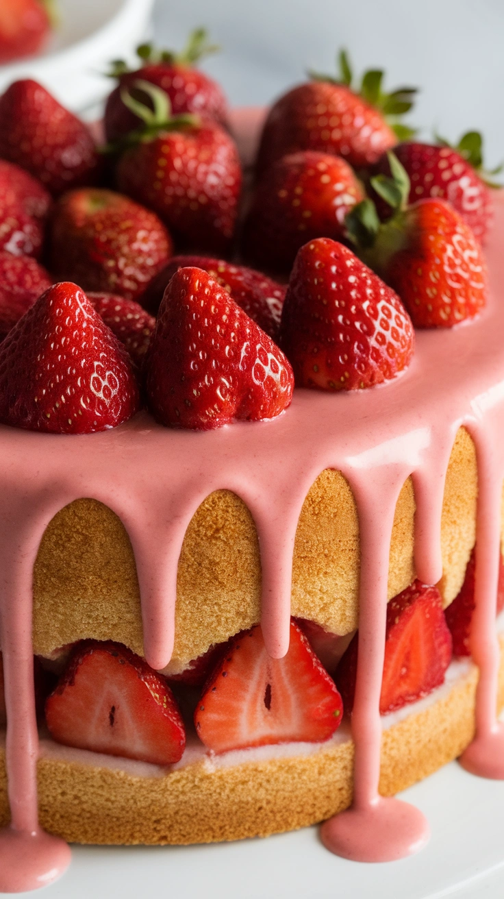 Strawberry Buttermilk Cake