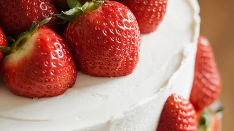 Strawberry Cream Cake - Featured