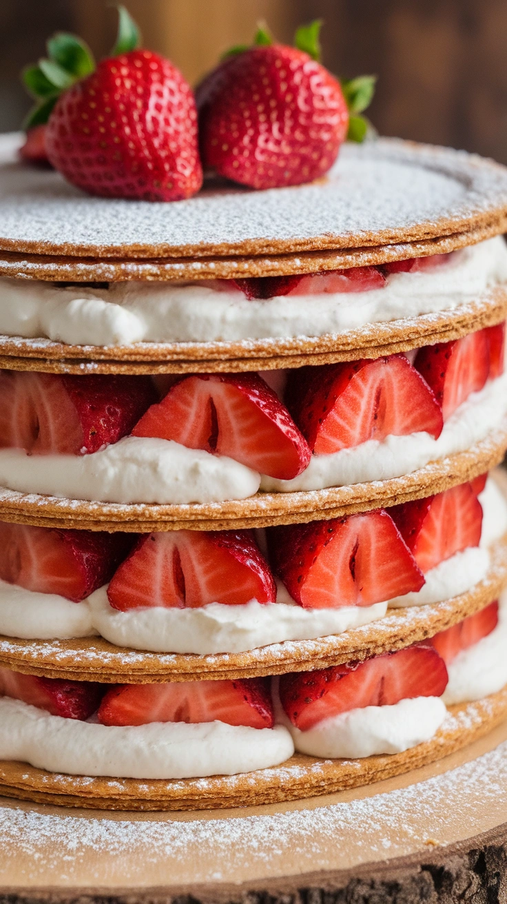 Strawberry Cream Cheese Icebox Cake