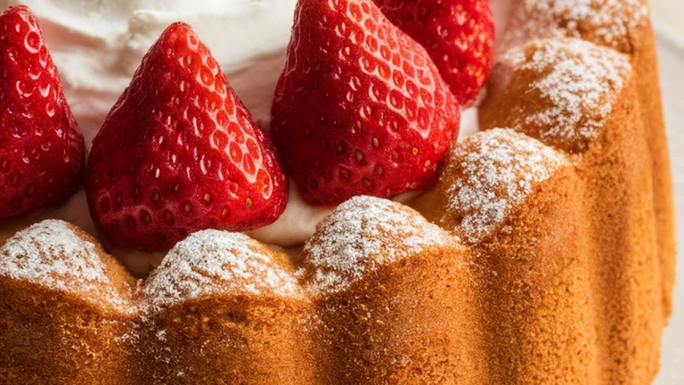 Strawberry Cream Cheese Pound Cake - Featured