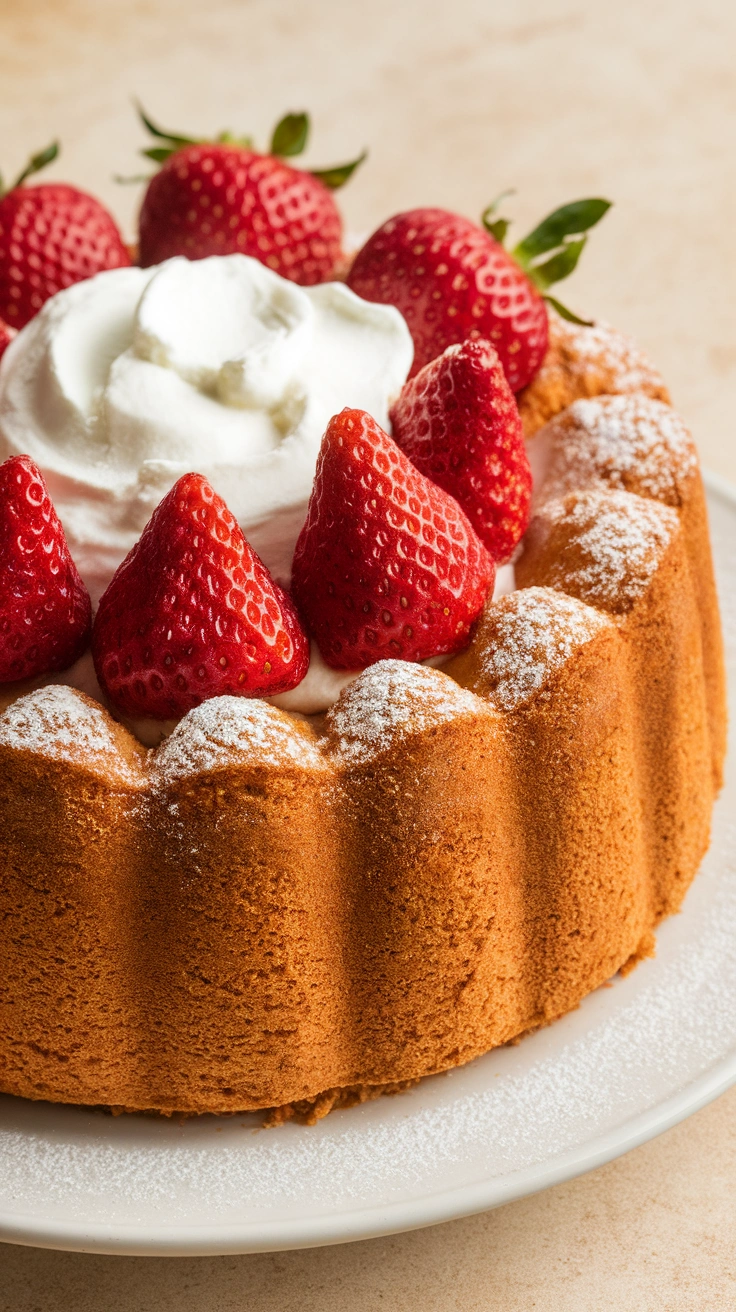 Strawberry Cream Cheese Pound Cake
