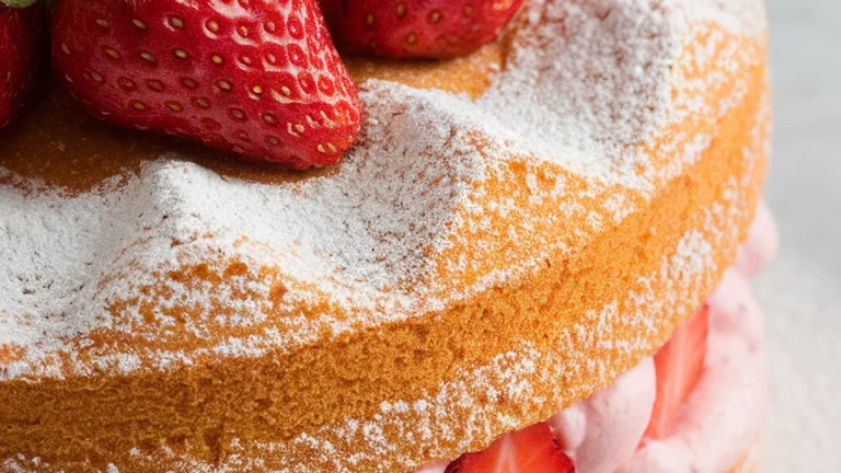 Strawberry Cream Sponge - Featured