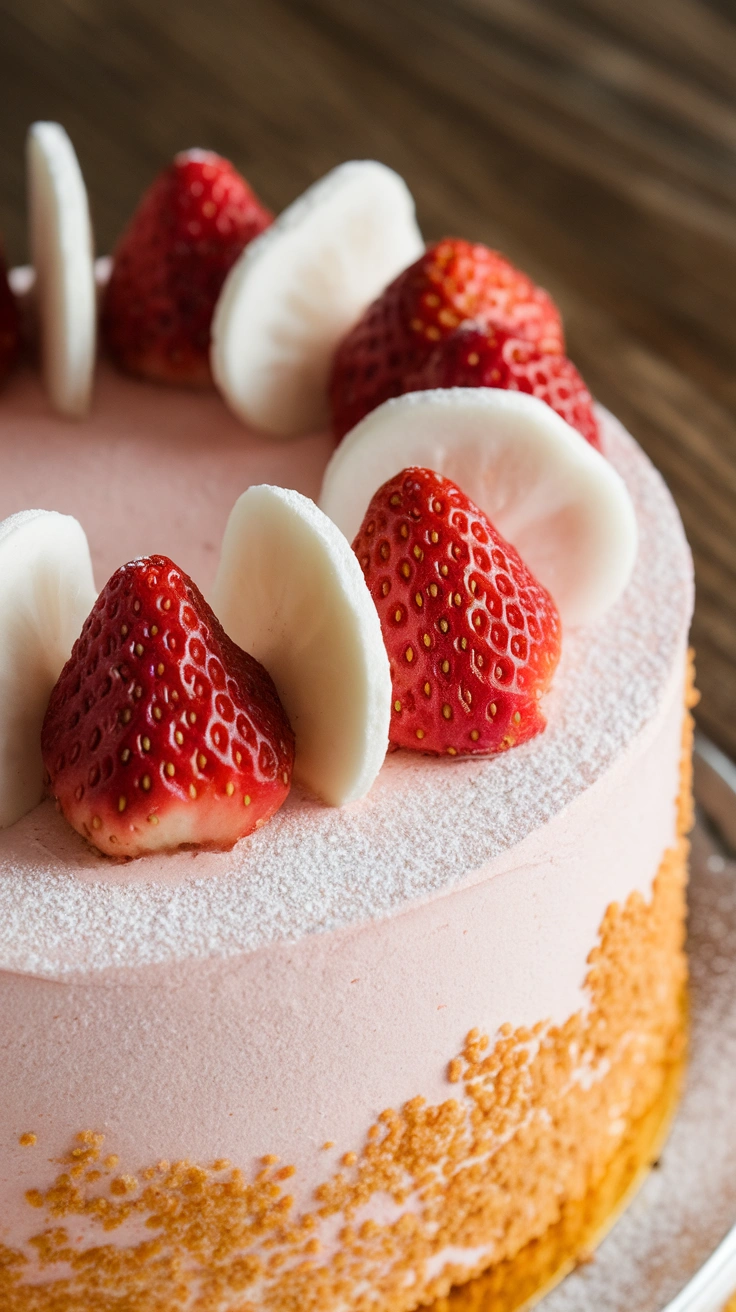 Strawberry Crunch Cake