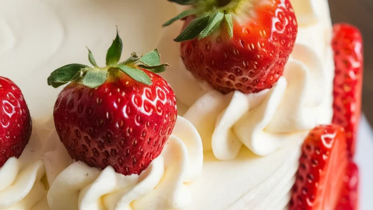 Strawberry Vanilla Swirl Cake - Featured