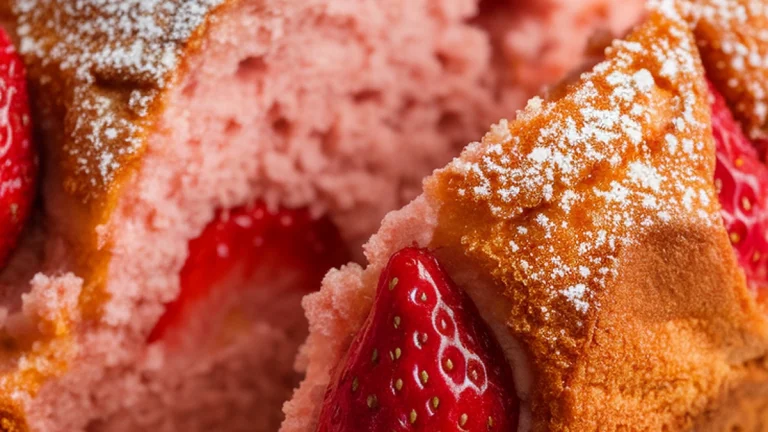 Strawberry Yogurt Loaf Cake - Featured