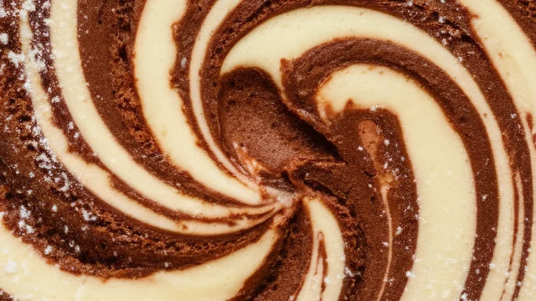 Swirled Chocolate Vanilla Marble Cake - Featured