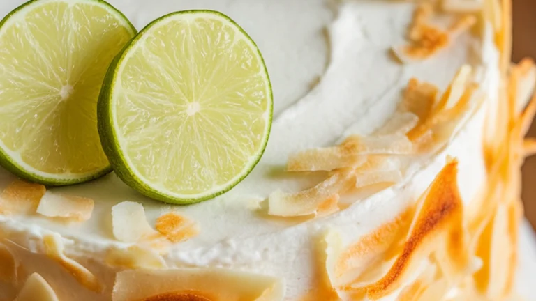 Toasted Coconut and Lime Cake - Featured