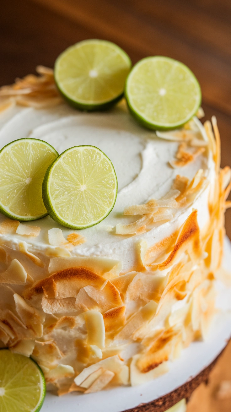 Toasted Coconut and Lime Cake