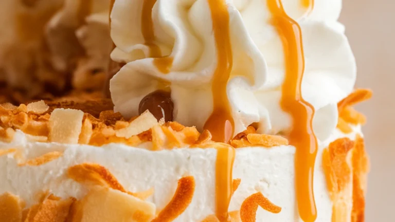 Toasted Coconut Cream Cake - Featured