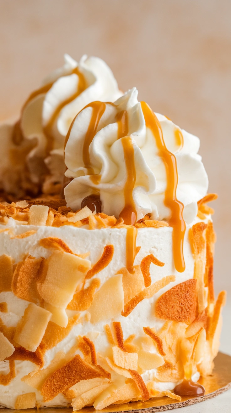 Toasted Coconut Cream Cake