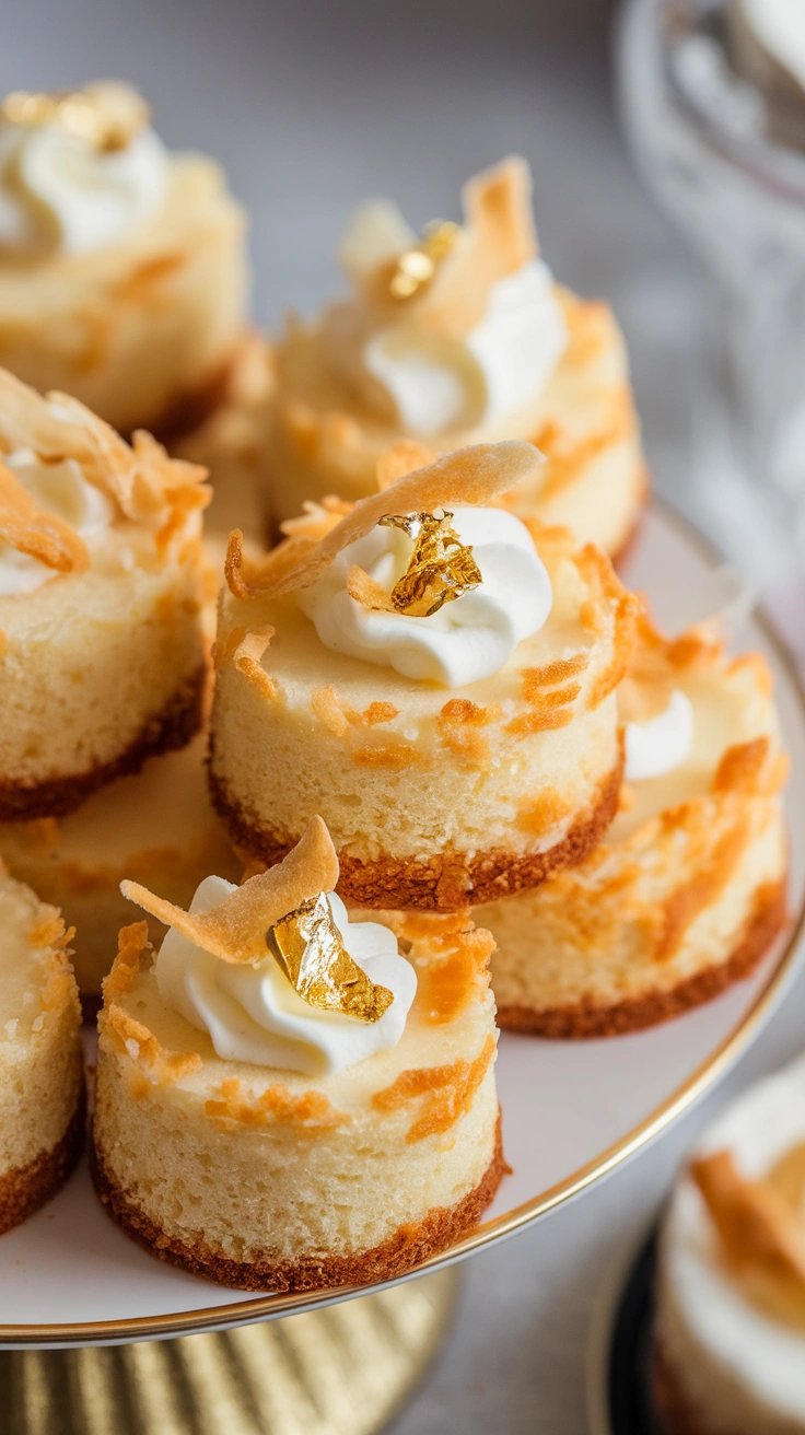 Toasted Coconut Cream Mini Cakes
