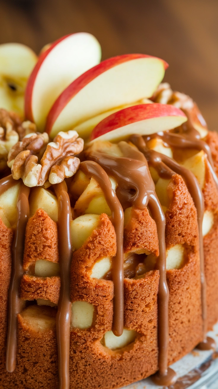 Toffee Apple Poke Cake