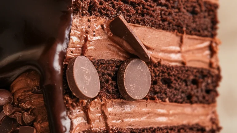 Triple Chocolate Fudge Cake - Featured