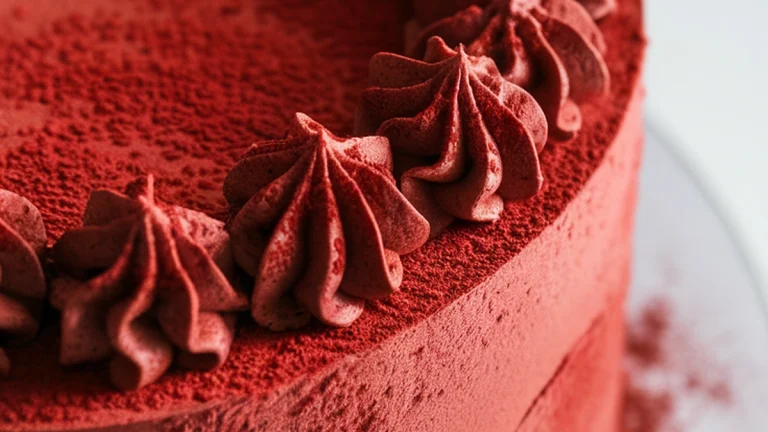 Velvety Red Cocoa Cake - Featured