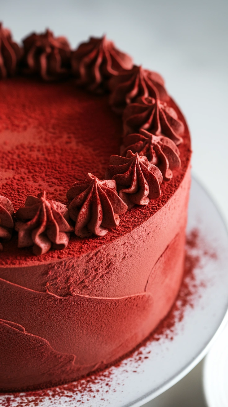 Velvety Red Cocoa Cake