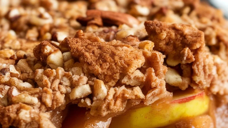 Warm Cinnamon Apple Crisp - Featured