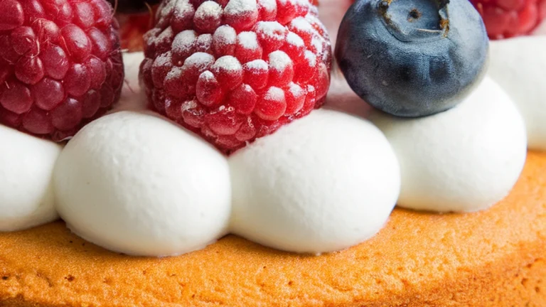 Whipped Cream Triple Berry Sponge Cake - Featured