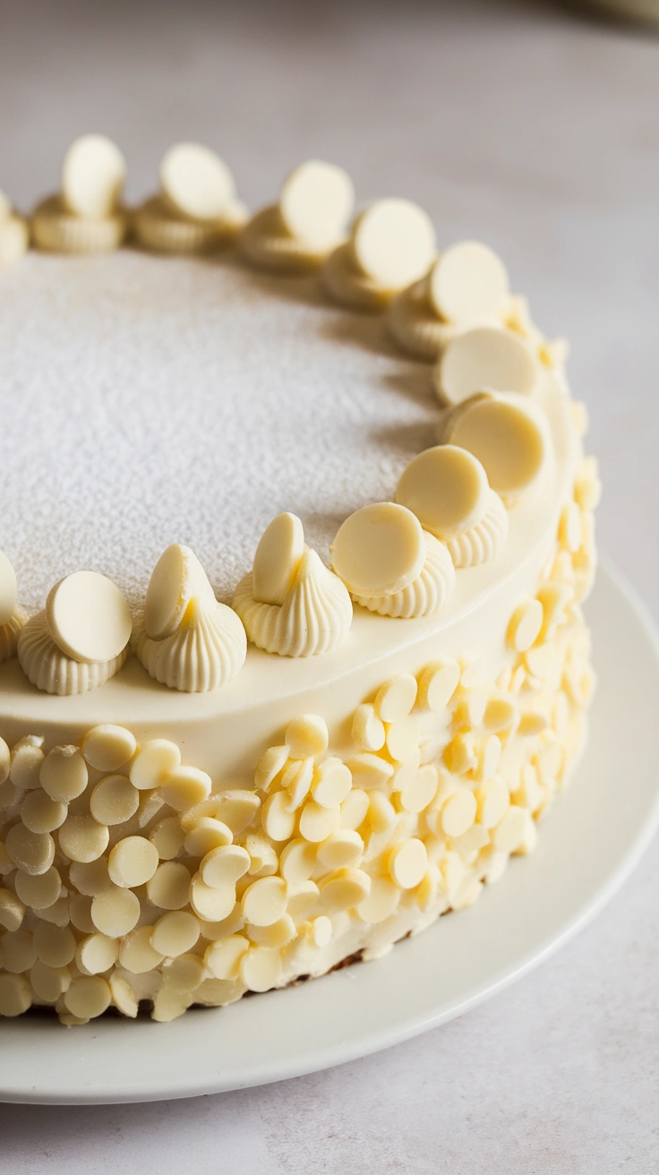 White Chocolate Vanilla Cake