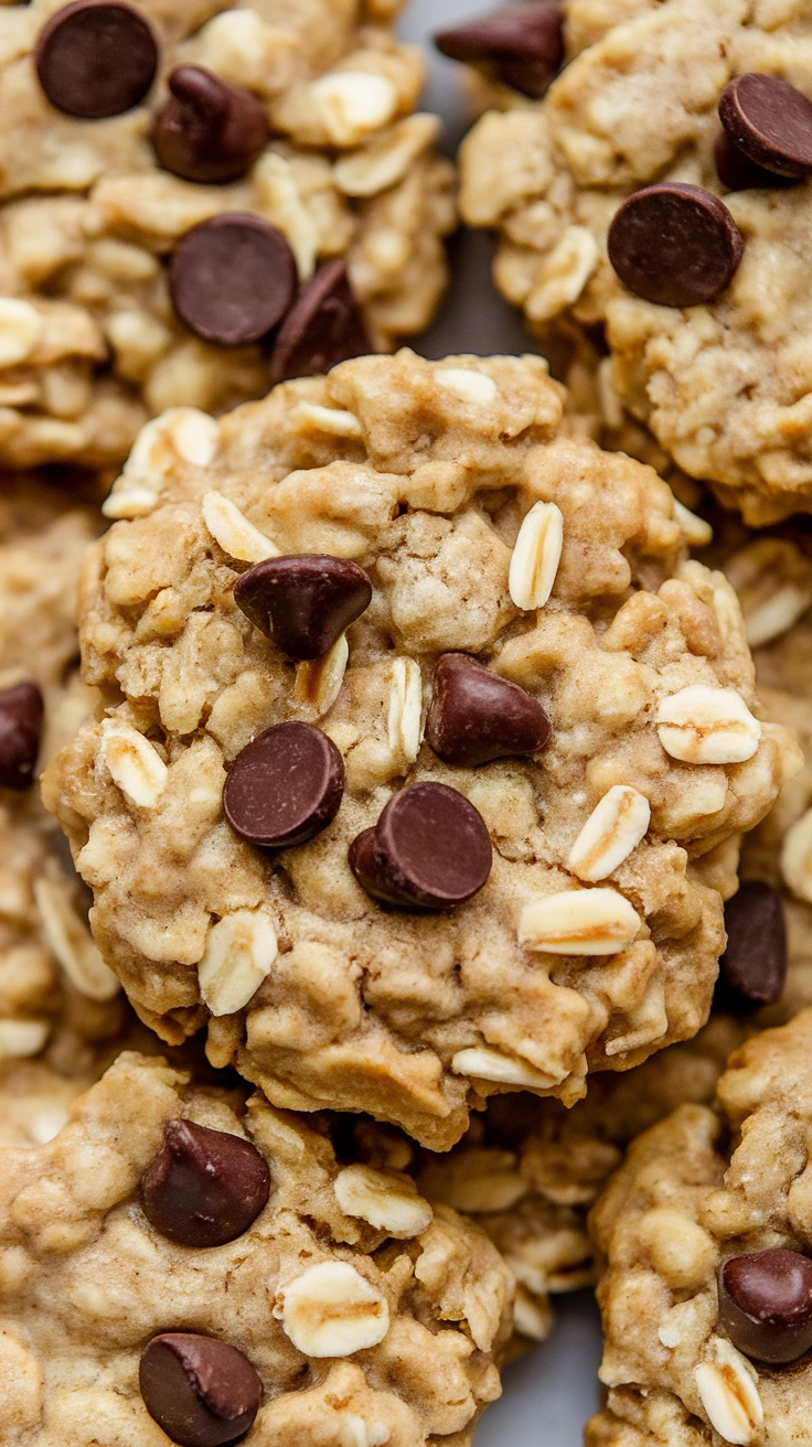 4-Ingredient Vegan Banana Oatmeal Tahini Cookies