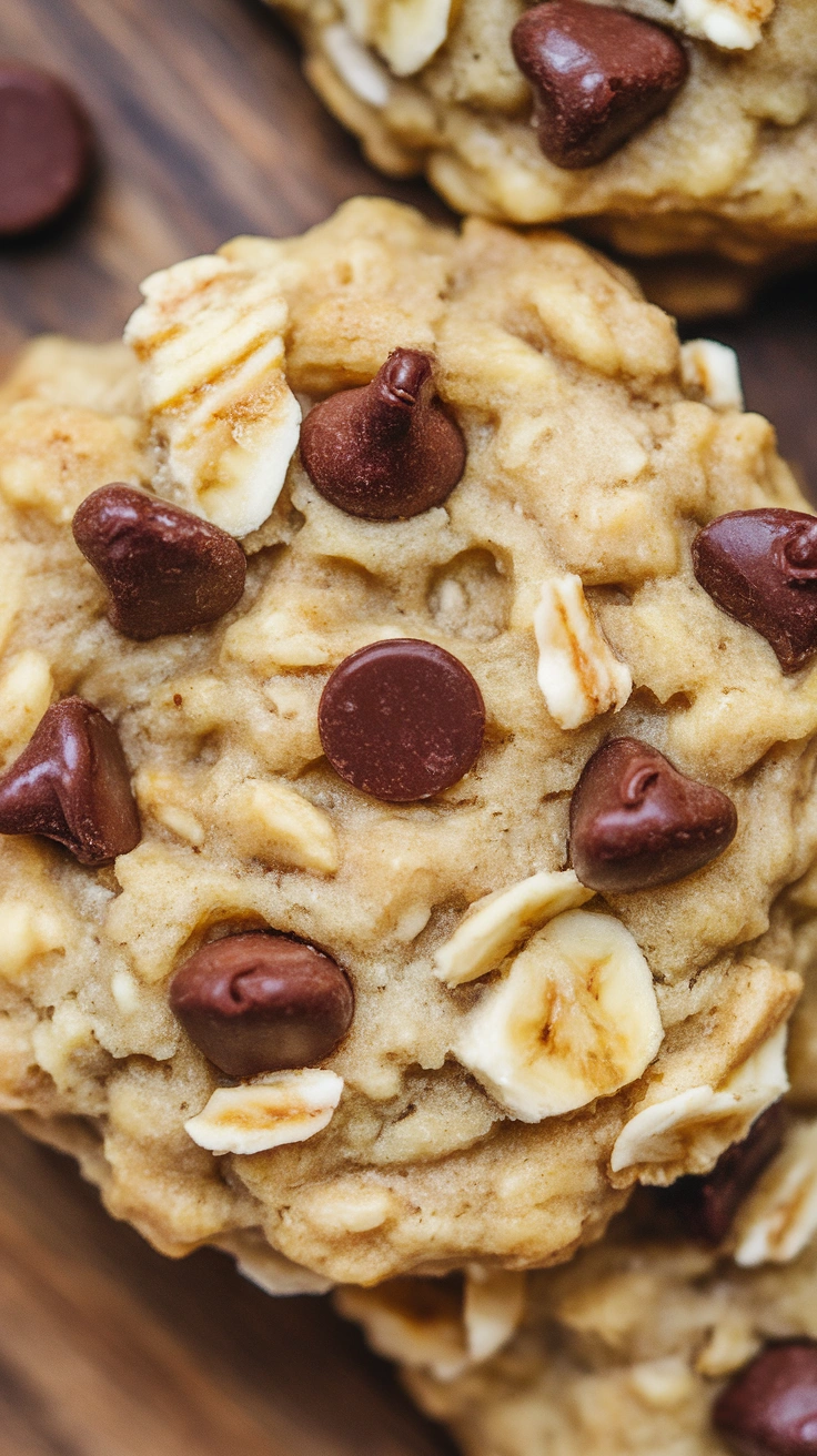 Vegan Tahini Banana Oatmeal Cookies
