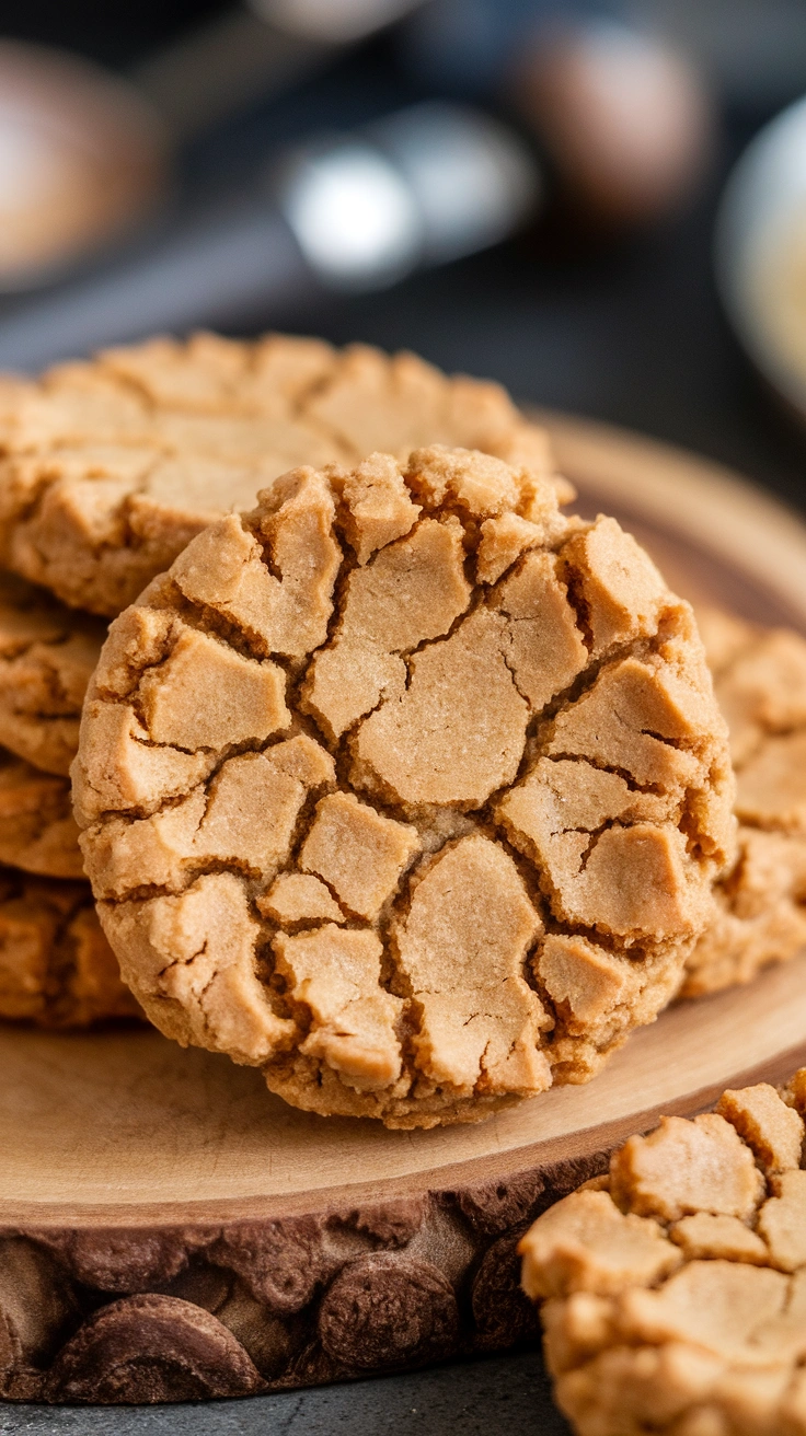 Almond Flour Peanut Butter and Honey Cookies