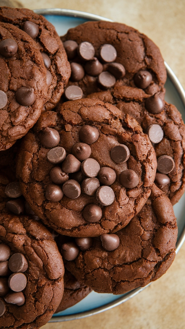 Salted Espresso Brownie Cookies