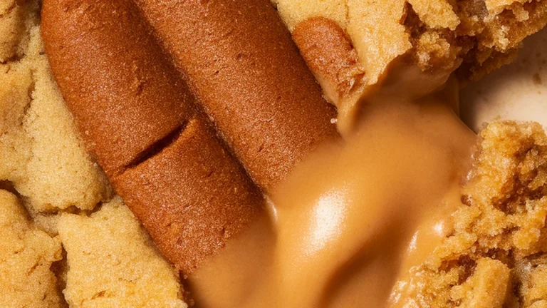 Best Biscoff Stuffed Cookie Butter Cookies Recipe - Featured