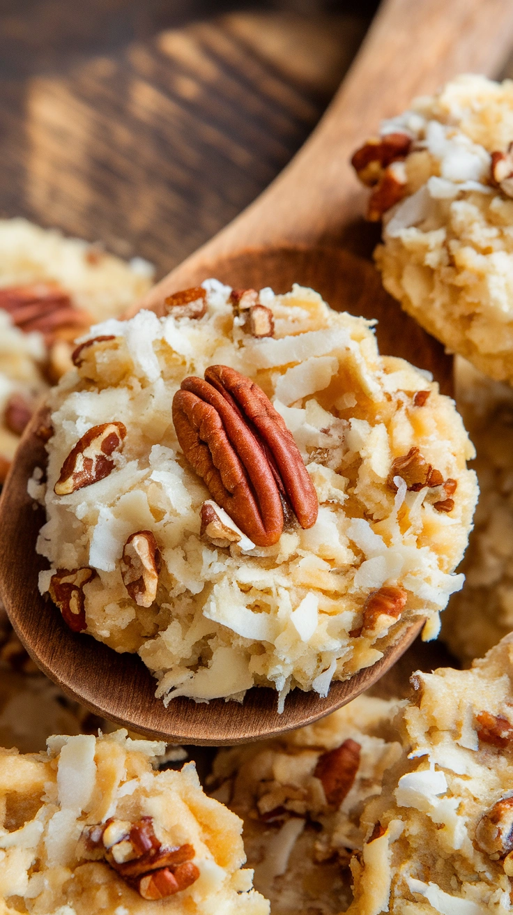 Chewy Coconut Pecan Cookies