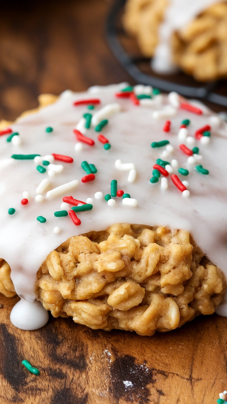 Old-Fashioned Iced Oatmeal Cookies