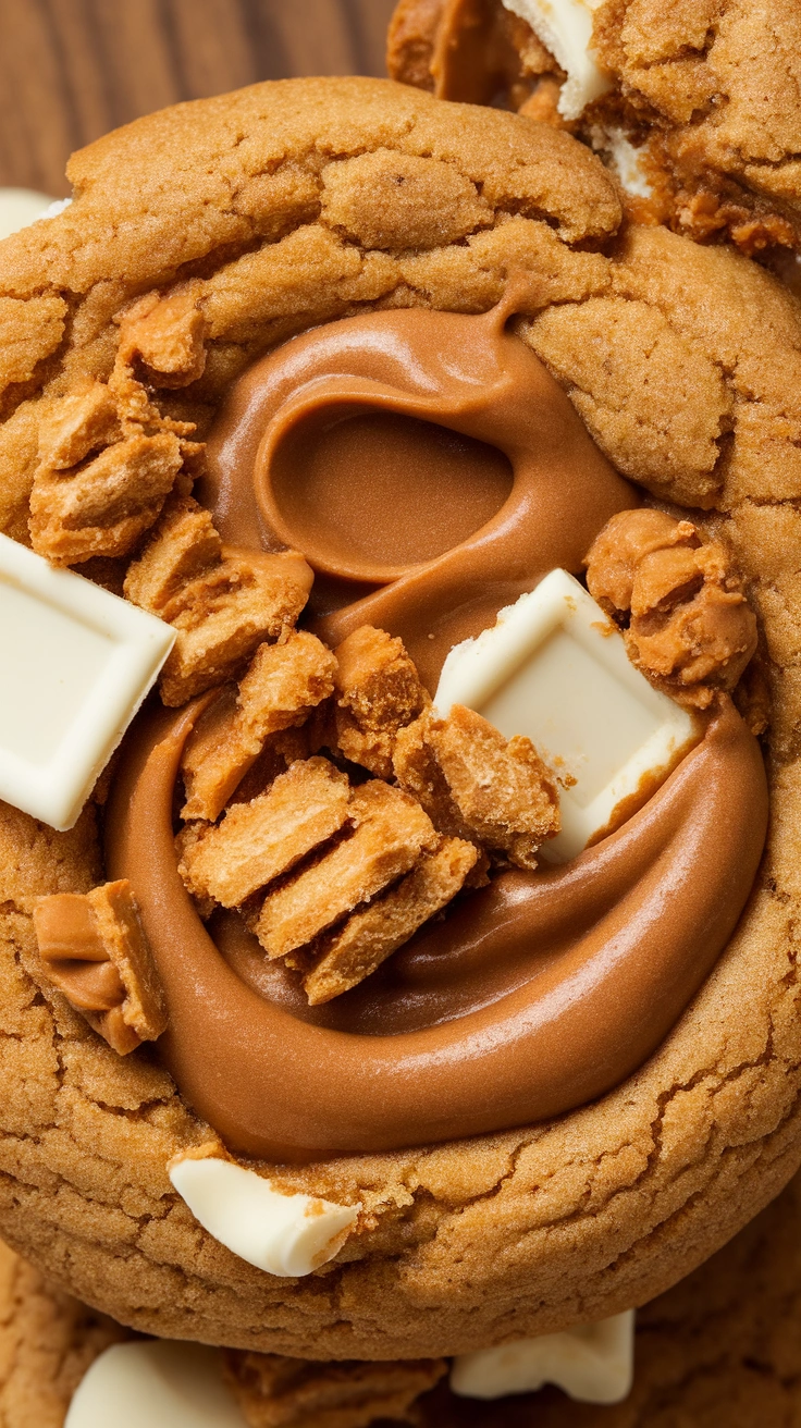 Lotus Biscoff Stuffed Cookies