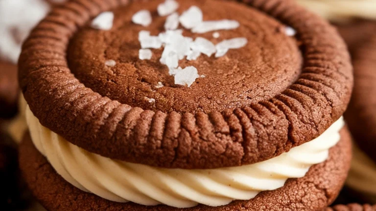 Cake Mix Cookies: Chocolate Sandwich Cookies with Cream Cheese Filling - Featured