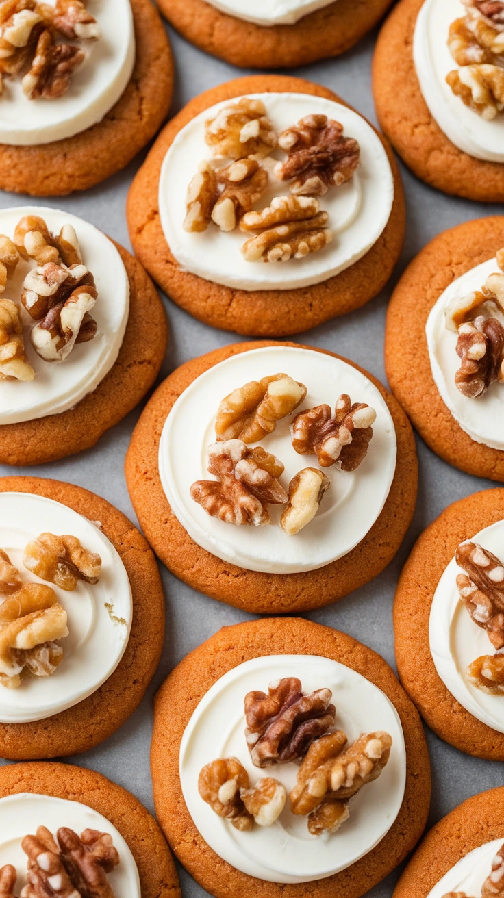 Frosted Carrot Cake Mix Cookies