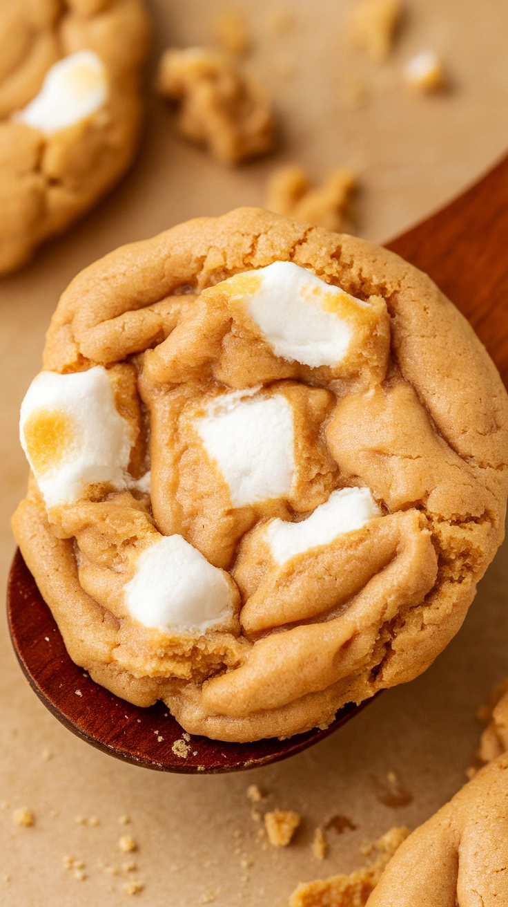 Chewy Peanut Butter Fluffernutter Cookies