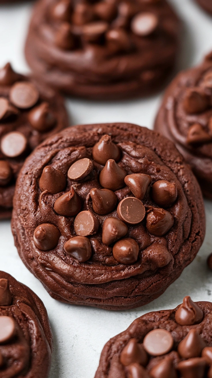Fudgy Chocolate Cake Mix Cookies