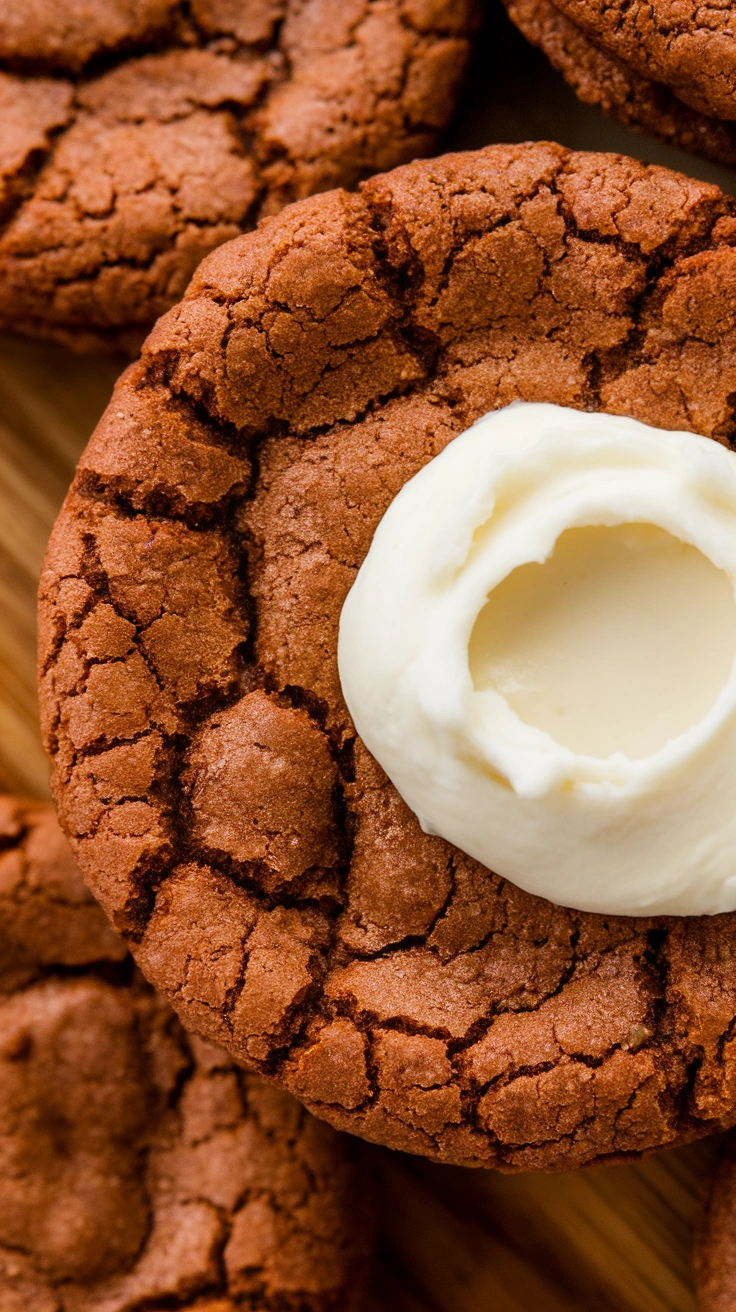 Chocolate Cheesecake Crinkle Cookies